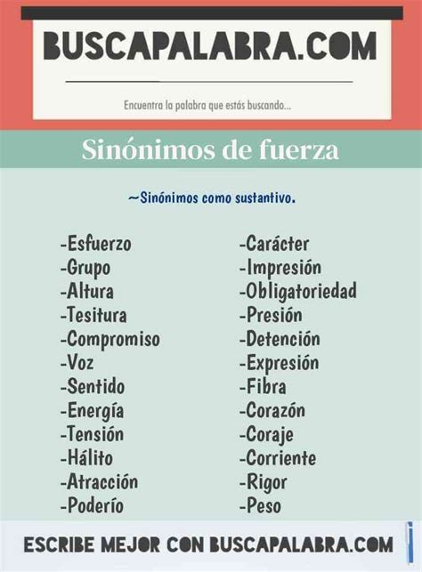 fuerza sinonimo|synonymos de fuerza.